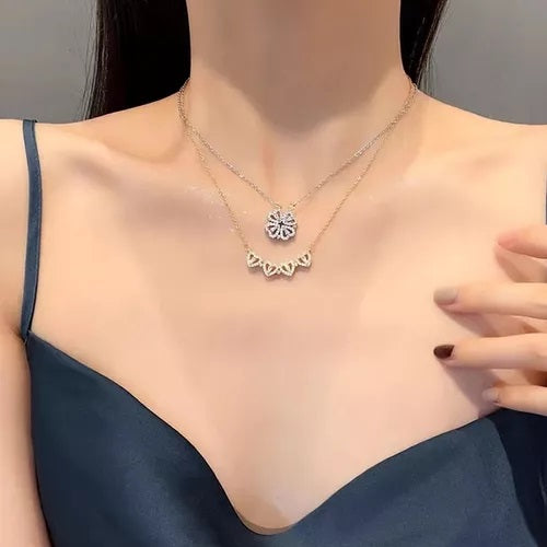 COLLAR TREBOL 4 CORAZONES | ENVIO TODO EL PERU